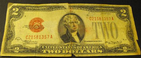 1928 red 2 dollar bill